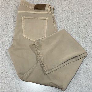 PAIGE Federal 33X33 Tan ‘Pale Oak’ EUC Jeans Pants